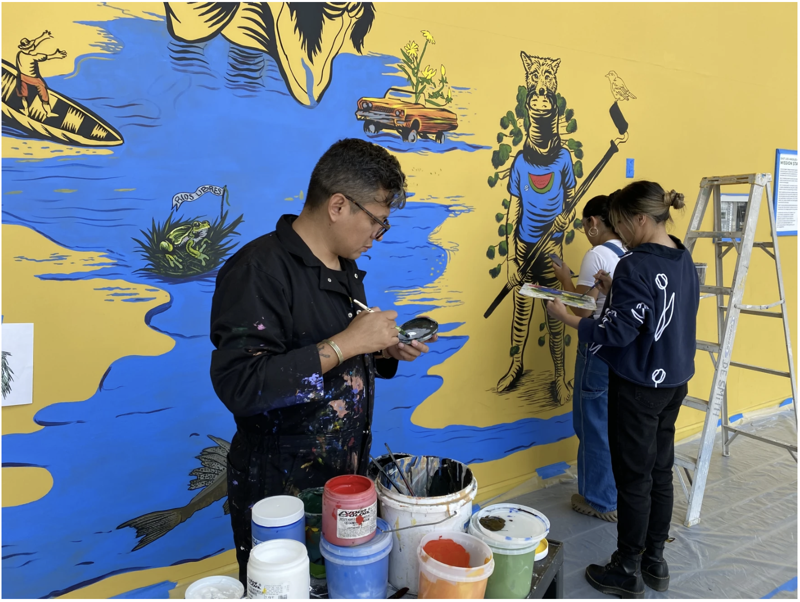 An art class at East LA College gives students path into Getty’s massive SoCal project