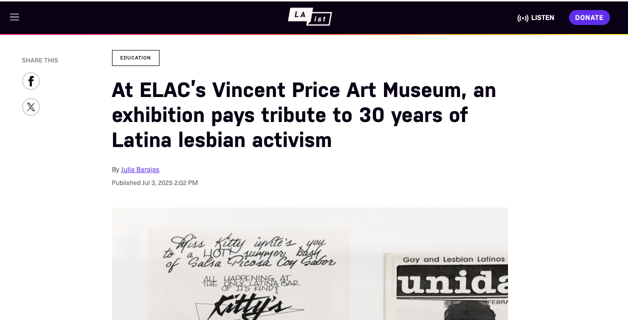 At ELAC’s Vincent Price Art Museum, an exhibition pays tribute to 30 years of Latina lesbian activism