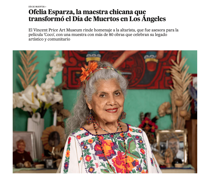 Ofelia Esparza, la maestra chicana que transformó el Día de Muertos en Los Ángeles
